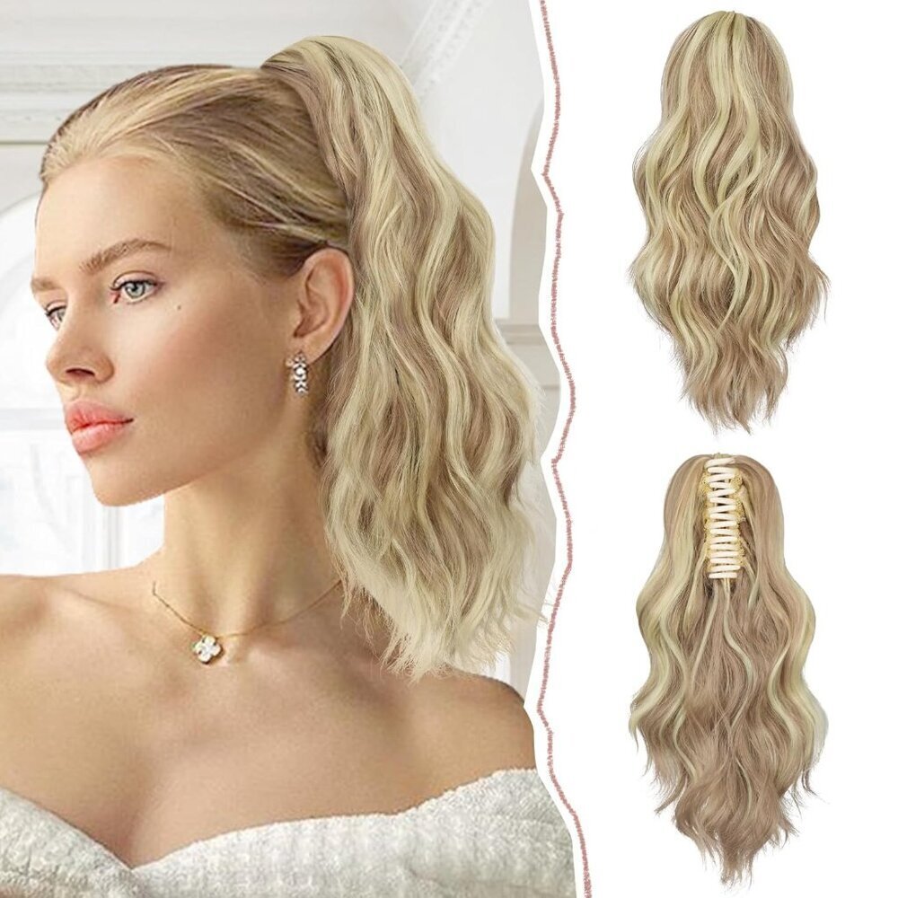14" Synthetic Curly Claw Clip Ponytail Hair Extension Wavy Layered